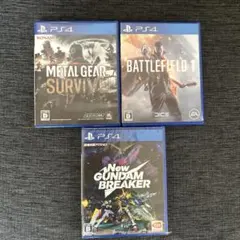 PS4ソフト3本セット METAL GEAR SURVIVE 他