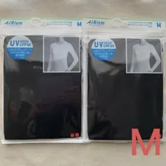 【新品】ユニクロ エアリズム UVカット クルーネック 長袖 シルクブレンド2枚