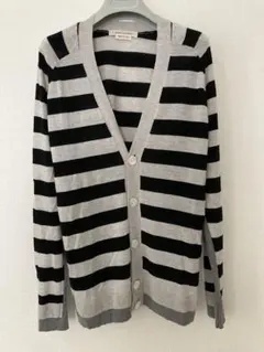 MARC JACOBS ブラック/グレー ストライプ カーディガンのサムネイル