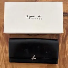 agnes b. VOYAGE 長財布 ブラックのサムネイル