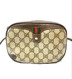 美品 GUCCI オールドグッチ ショルダーバッグ シェリーライン GG柄 ミニ