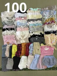 aya様専用❤︎女の子♡夏服まとめ売り♡100cm♡60着セットのサムネイル