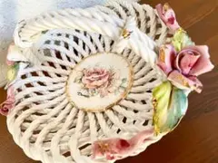 ⭐︎専用です⭐︎ビンテージ ドマン 陶器 フラワー バスケット 昭和レトロ 小物入れのサムネイル