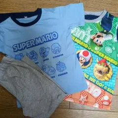スーパーマリオ　光るパジャマ　3点セット　120