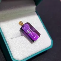 ⭐︎【天然】アメジスト ペンダントトップ k18 9.3g