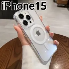 iPhone15　クリアケース MagSafe対応　マグセーフ
