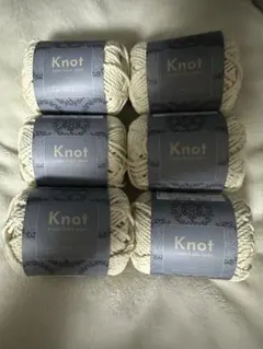 Knot rope-like yarn 6玉セット