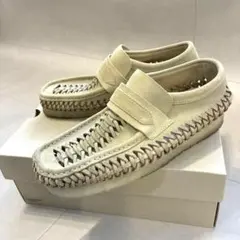美品 24SS クラークス ワラビー ローファー ウィーブ スエード UK7.5