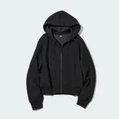 ドライスウェットクロップドフルジップパーカ