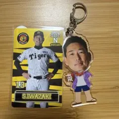 阪神タイガース 岩崎優 オンサイトカード N ふりふりキーホルダーのサムネイル