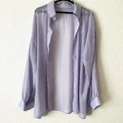 透け素材シャツ