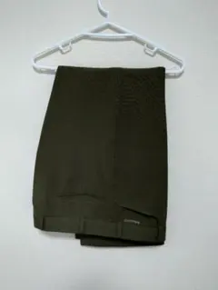 オリーブグリーン スラックス ポリエステル混紡サイズ91