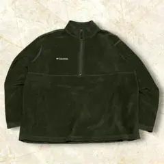 n*o様 Columbia ハーフジップフリースジャケット USメンズ ダークグ