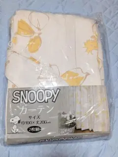 新品　SNOOPY　スヌーピー　カーテン　2枚組　幅100×丈200cmのサムネイル