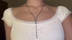Amethyst y2k grunge butterfly necklace❤︎