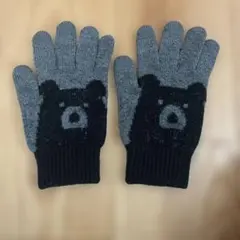 【最終値下げ】クマの顔 ニット手袋 キッズサイズ
