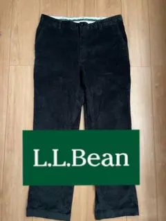 L.L.BEAN 中畝 コーデュロイパンツ ダークチャコール グレー ブラック