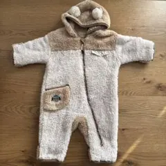BREEZE ベビー服 ロンパース ファーフリースジャンプスーツ　70