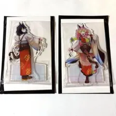 鬼滅の刃 午年 アクリルスタンド 伊黒小芭内 甘露寺蜜璃 マチアソビカフェ 干支