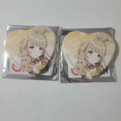 藤田ことね　ハート缶バッジ GiGO Lady Rabbit　学マス