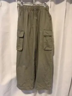 GU カーゴプルオンワイドパンツ S