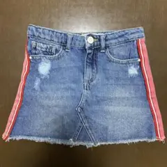 【新品未使用】ZARA KIDS デニムスカート ダメージ加工116cm