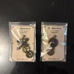 歯車 スチームパンク ピアス