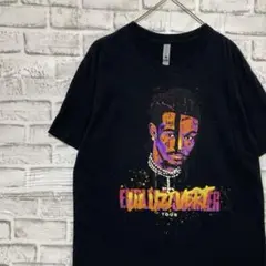 ツアー90sヴィンテージTシャツ！ブラック半袖古着　M14
