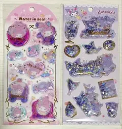 【国内正規品】 サンリオ　シャカシャカ　ウォーターシール　クロミ　マイメロ
