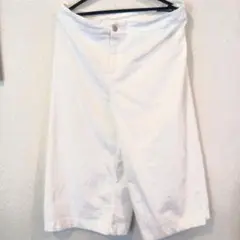 大きいサイズ 美品 ホワイト ガウチョパンツ