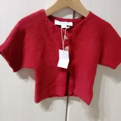 未使用レッドカーディガン 24ヶ月