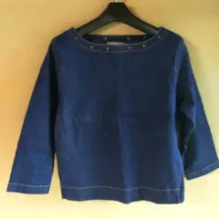 ❮値下/秋冬に最適/即日匿名❯ デニム/ボートネック/プルオーバー/サック/被り