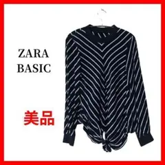 ZARA BASIC ザラベーシック ボーダー 長袖 カットソー B1492のサムネイル