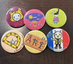 ちびまる子ちゃん 刺繍缶バッジ 8個セット - メルカリ