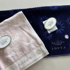 TOCCA タオルハンカチ 2枚セット ピンク ネイビーのサムネイル