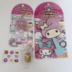 【新品】マイメロディ サンリオキャラクターズチョコレート ハンドミラー マイメロ