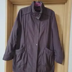 パープル スタンドカラー ジャケット　M