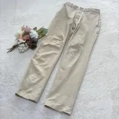 ユニクロ メンズ スマートアンクルパンツ コーデュロイ ホワイト S