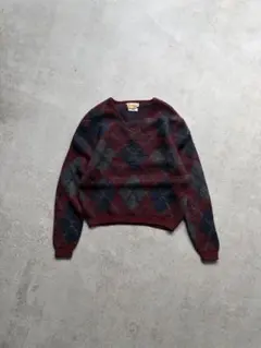 Vintage 60s〜Sarby Sportswear モヘア アーガイルのサムネイル