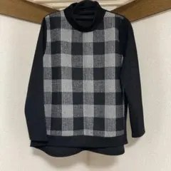 『値下げ』　チェック柄　薄手　セーター