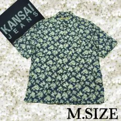 065〚KANSAI JEANS〛花柄 半袖シャツ Mサイズのサムネイル