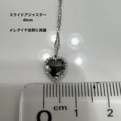 pt950 ブラックダイヤネックレス　ダイヤネックレス
