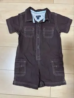 babyGap ブラウン ショートオール 80