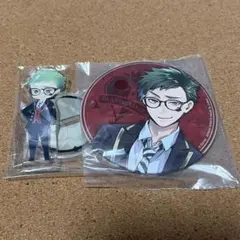 ツイステ　トレイ　缶バッジ　ミニアクリルスタンド