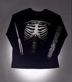 ハーレーダビッドソン 骨 Bone ボーン スカル ロンT 長袖 スケルトン