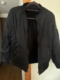 ブラックMA-1ジャケット ボア　リバーシブル