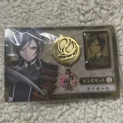 刀剣乱舞　灯結び　信濃　缶バッジ 5点セット 未使用✨信濃藤四郎 現世遠征 都結び 灯結び展 スクエア缶バッジ 刀剣