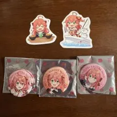 さくらみこ×スシロー　『缶バッチ』3種コンプセット　オリジナルピック　2種