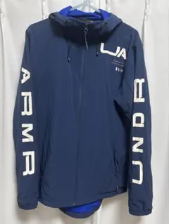 UNDER ARMOURアンダーアーマー　フード付きウィンドブレーカー　LG 青