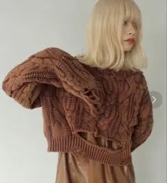 売れなきゃ捨てますSANSELF ニットトップスのサムネイル
